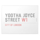 YOOTHA JOYCE Street  Notepads