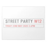 Street Party  Notepads