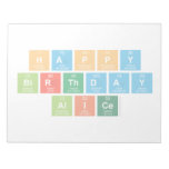 happy
 birthday
 alice  Notepads