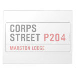 Corps Street  Notepads
