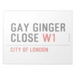 GAY GINGER CLOSE  Notepads