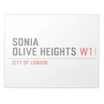 Sonia olive heights  Notepads