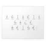 Periodic
 Table
 Writer  Notepads