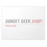 SUNSET GEEK  Notepads