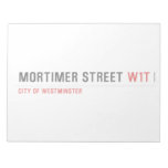 Mortimer Street  Notepads