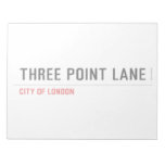 THREE POINT LANE  Notepads