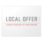 Local offer  Notepads