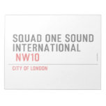 SQUAD ONE SOUND INTERNATIONAL   Notepads
