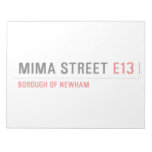 MIMA STREET  Notepads