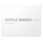casville road826  Notepads