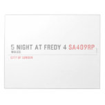 5 night at fredy 4  Notepads