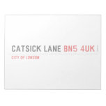 Catsick Lane  Notepads