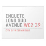 enquete  lons sud  avenue  Notepads