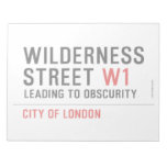 Wilderness  Street  Notepads