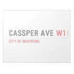Cassper ave  Notepads