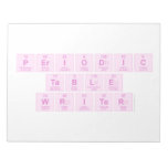 Periodic
 Table
 Writer  Notepads