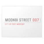 Moonbi Street  Notepads