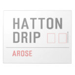 HATTON DRIP  Notepads