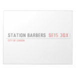 Station barbers   Notepads