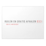 Ruilen en gratis afhalen  Notepads