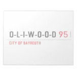 O-L-I-W-O-O-D  Notepads