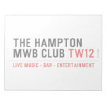 the Hampton  MWB Club  Notepads