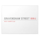 Gravenshaw Street  Notepads