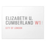 ELIZABETH U. CUMBERLAND  Notepads