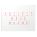 Periodic
 Table
 Writer  Notepads