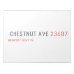  Chestnut Ave  Notepads