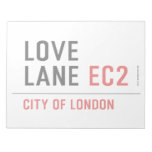 Love lane  Notepads