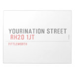 YOURINATION STREET    Notepads