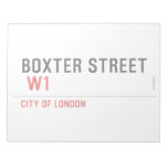 Boxter Street    Notepads
