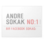 ANDRE SOKAK  Notepads