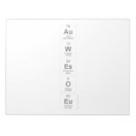 Au
 W
 Es
 O
 Eu  Notepads