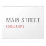 MAIN STREET  Notepads