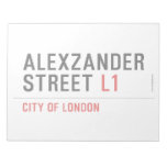 alexzander Street  Notepads