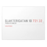 Slakterigatan 10  Notepads