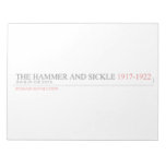 the hammer and sickle  Notepads