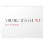 VINANDI STREET  Notepads