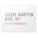 Lizzie Austen Ave.  Notepads