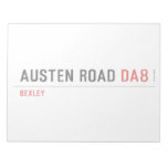 Austen Road  Notepads