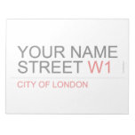 Your Name Street  Notepads