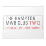 the Hampton  MWB Club  Notepads