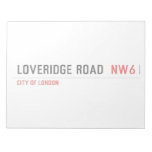 Loveridge Road   Notepads