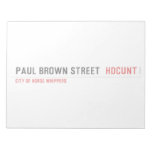 paul brown street   Notepads