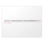 isizwe samaqungeba masibumbane  Notepads