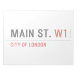 Main St.  Notepads