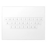 qwe|rtyuiop
 a|sdfghjkl
 zxcvbnm  Notepads