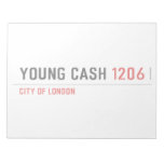 YOUNG CASH  Notepads